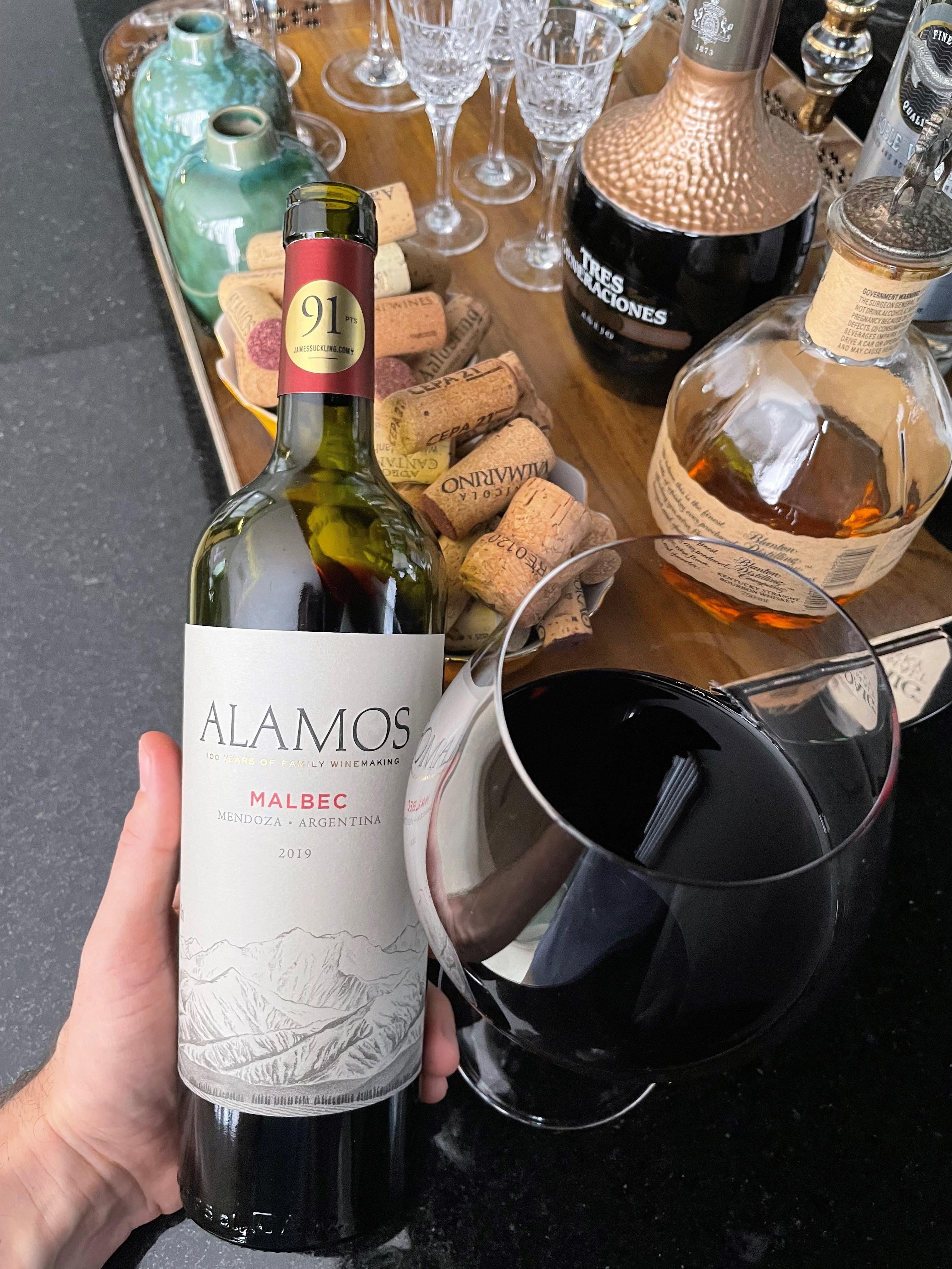 Degustação: Vinho "ALAMOS MALBEC 2019"